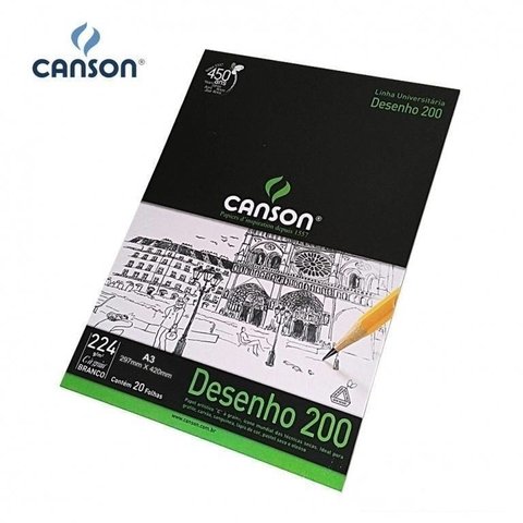 Bloco Canson Desenho 200 - A3 Creme - comprar online