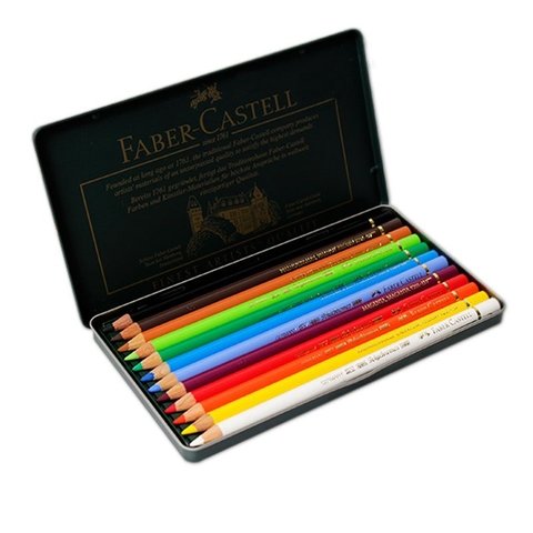 Lápis de Cor Faber Castell Polychromos Estojo 12 cores