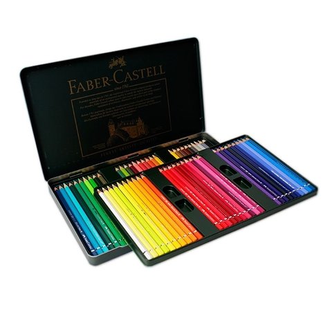 Lápis de Cor Faber Castell Polychromos Estojo 60 cores