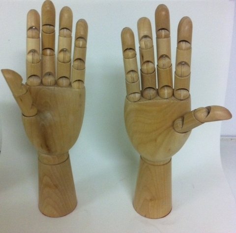Mão Articulada De Madeira 30cm Direita ou Esquerda - valor unitário - comprar online