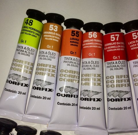Tinta a Óleo Corfix - Cores Básicas 18 cores - comprar online