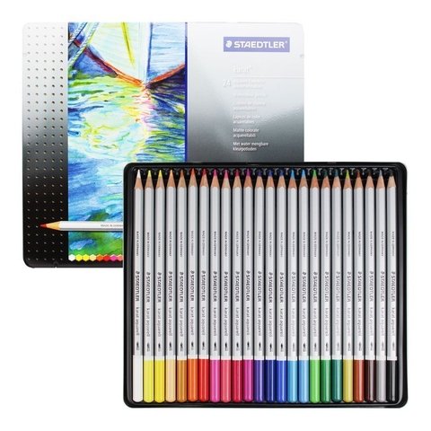 Lápis de cor aquarelável Staedtler Karat - 24 cores - comprar online