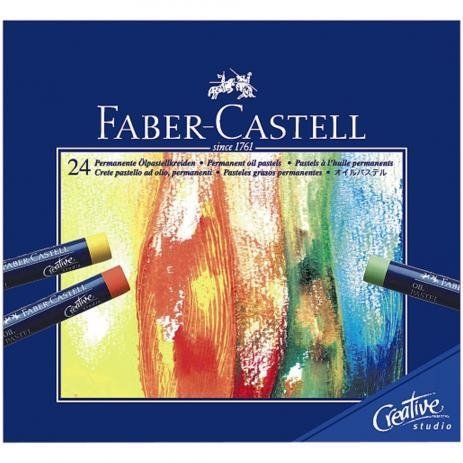 Giz Pastel Oleoso Faber-Castell - 24 cores