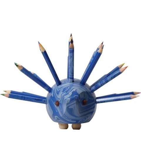 Porta Lápis Porco Espinho Azul Mesclado com 24 Mini Lápis Koh-I-Noor - comprar online