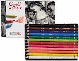 Lápis Pastel Conté à Paris - 12 cores - comprar online