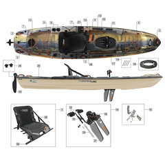 Kayak Rígido Pelican Catch 130 Hydryve II - Thuway Equipment, Bike & Adventure