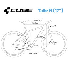 Bicicleta Cube Reaction C:62 One Carbono 1x12 Rodado 29