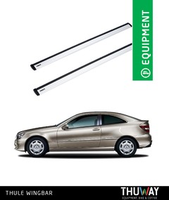 Barras Portaequipaje Thule WingBar Mercedes Benz CLC 2008-2011 Techo Plano