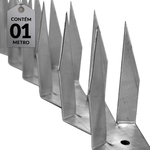 Lança para muro galvanizada dupla base reta para 01 metro - comprar online