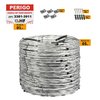 Concertina dupla galvanizada eletrificada 45cm para 05 metros