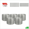 Concertina dupla galvanizada 45cm para 50 metros com kit