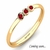 Anillo de Rubies Naturales Birmanos y Brillantes en Oro Amarillo 18klts