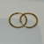 Aros Argollas Italianas de Oro Amarillo 18k. 0.9Grs