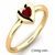 Anillo de Rubi Natural Birmano en Oro Amarillo 18klts