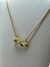 Cadena y Dije de Plata 925 Rodinado en Oro Amarillo 18Klts. - tienda online