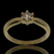 Anillo Realizado en Oro Amarillo 18klts. y Brillante. - comprar online