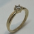 Anillo Realizado en Oro Amarillo 18klts. y Brillante. - karinjoyas