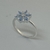 Anillo en Plata 925 Aguamarinas y Circoñas. - comprar online