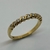 Anillo Realizado en Oro Amarillo 18klts y Circoñas Medio sin Fin. - tienda online