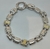 Pulsera Realizada en Plata 925 y oro 18Klts. Maciza.