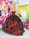 TRAJE DE FIESTA + ACCESORIOS P/ BARBIE O SIMIL