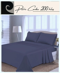 JGO.SABANA QUEEN 200 Hilos PIERRE CARDIN LINEA ALGODON 50/50 para colchon 160x200+35 cm (A9007-4JEAN)