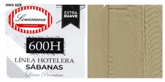 JGO SABANA 2 1/2 600 HILOS EXTRA SUAVE MICROFRIBRA 120 GRS P/COLCHON 140X190+30 CM (A8550-3H30BEIGE)