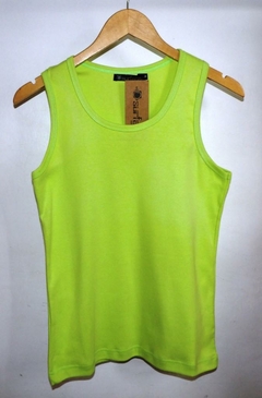 MUSCULOSA RIBB PARA DAMAS 100% ALGODON TALLE XL (I7007-XL-MANZAN)