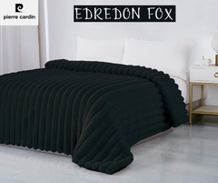 EDREDON CORDERITO KING SIZE SUPER SOFT PIERRE CARDIN LINEA FOX (para colchon de 200X200cm) (A9012-5NEGRO)