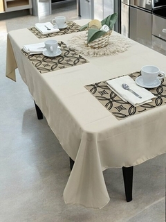 MANTEL LOUSIANA 300X150 CM TELA TROPICAL PESADA ANTIMANCHA (A3630-30BEIGE)