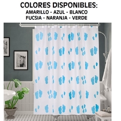 CORTINA DE BAÑO SIMPLE PESADA ART 019 (INCLUYE GANCHOS) (A5015PIES)