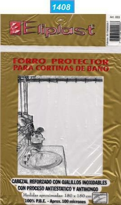 PROTECTOR PARA CORTINA DE BAÑO SUPER PESADO PBE 100 MICRONES-ART003 (A1065)