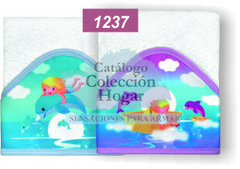 Toallon con capucha Linea Jugando en Colores Art 6542 (A2288)