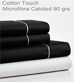 JGO SABANA 1 1/2 BE COLOR CON EMBOZO MICROFIBRA 90 GRS (para colchon 90x190+25cm) (A8547-1NEGBLA)