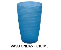 VASO ONDAS 610 ML PLASTICO REFORZADO ART 8778 (A4098)