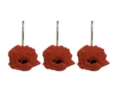 GANCHO DIEÑO POPPIES ROJO - METALICO Y FIGURA EN RESINA (A2213POPPIESROJ)