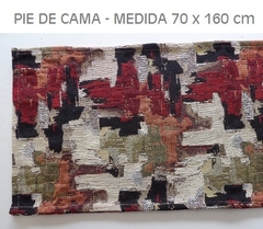 PIE DE CAMA EN TELA JAQUARD MEDIDA 70X160 CM (A2867-6)