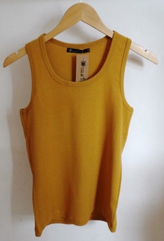 MUSCULOSA RIBB PARA DAMAS 100% ALGODON TALLE XL (I7007-XL-MOSTAZ)