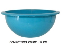 COMPOTERA COLOR 12X6.5 CM PLASTICO REFORZADO ART 8794 (A5000TURQUESA)