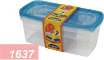 CONTENEDOR POTE CLIC PACK POR 2 3000 ML - ART 2358 (A2561)