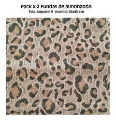 PACK X 2 FUNDA ALMOHADON EN TELA JAQUARD MEDIDA 45X45 CM (A2879-28)