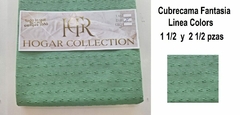 Cubrecama 2 1/2 plazas Linea Fantasia Colors Algodon 70 % medida 220x240 cm (A2063-3VERDE) - comprar online