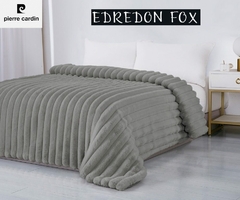 EDREDON CORDERITO KING SIZE SUPER SOFT PIERRE CARDIN LINEA FOX (para colchon de 200X200cm) (A9012-5GRIS)