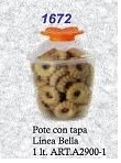 POTE C/TAPA LINEA BELLA 1 LTS art 2414 (A2900-1)