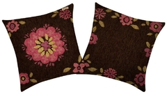 FUNDA ALMOHADON ANTHROPOLOGIE HUITRU 40X40 CM TELA CHENILLE (A4062CHOCOLATE)