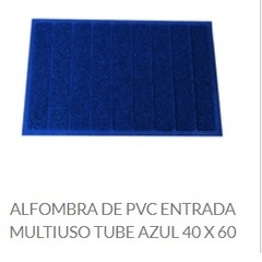 ALFO BAÑO ANTIDESLIZANTE PVC LINEA TUBE - 40X60CM (A2729AZUL)