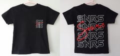 REMERA DE CHICOS 100% ALGODON DOBLE PEINADO ESTAMAPA DOBLE TALLE 8 SNRS (I6000-T10-NEGRO)