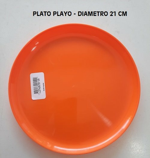 PLATO PLAYO 21 CM PLASTICO DURO ART 408 (A5004-1)