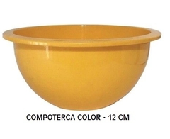 COMPOTERA COLOR 12X6.5 CM PLASTICO REFORZADO ART 8792 (A5000AMARILLO)