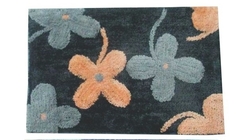 ALFOMBRA ALGODON LINEA SUGAR 40X60 CM (Art:5699) (SALMON-GRIS) (A2980GRIS)